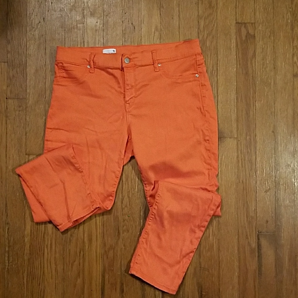 Orange Gap Legging Jeans